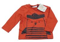 Nové - červené triko s obrázkem Topomini