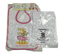 Nové - 2x brnydák - bílý so sobem + froté s medveďmi