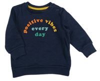 Tmavomodrá mikina s nápisem Primark