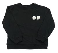 Čierna mikina s očima H&M