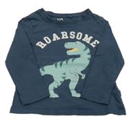 Tmavomodré tričko s dinem C&A