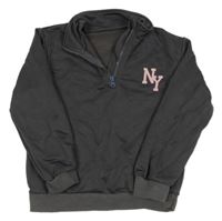 Tmavosivá mikina s písmenem