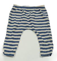 Smetanovo-tmavomodré ľahké tepláky Next