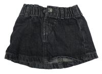 Antracitová rifľová sukňa