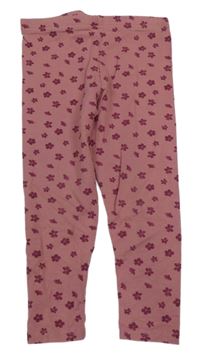 Ružové kvetované legíny PRIMARK