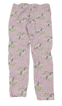 Světlerůžové legíny s jednorožci Primark