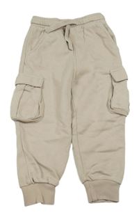 Béžové cargo cuff tepláky George