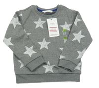 Nové - Sivá mikina s hviezdami M&S