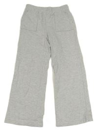 Světlešedé melírované široké tepláky New Look