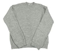 Sivý melírovaný ľahký sveter H&M