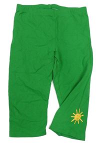 Zelené crop legíny so slniečkom Tchibo