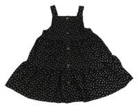 Čierno-biele bodkovaná é šaty Primark