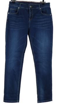 Dámské tmavomodré slim rifle Oasis 