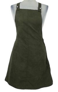 Dámské khaki semišové laclové šaty Atmosphere 