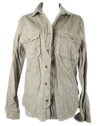 Pánská béžová manšestrová košile Reiss 