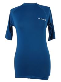 Dámske tmavomodré športové funkčné tričko Olaian