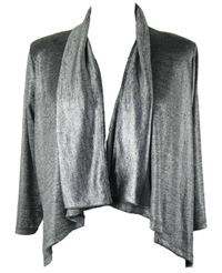 Dámský stříbrný úpletový crop cardigán River Island 