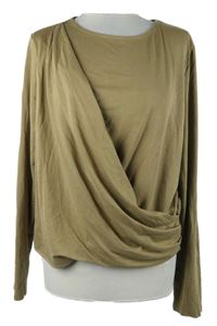 Dámske béžové překřížené tričko George