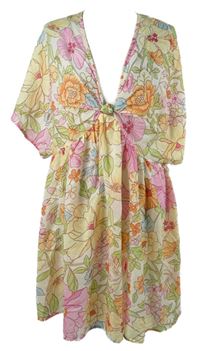 Dámska farebná kvetovaná plážová tunika Primark