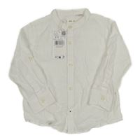 Nová - Bílá lněná košile Mango