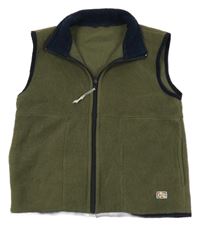 Khaki fleecová vesta JAKO-O