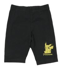 Tmavosivé bavlnené elastické kraťasy s Pikachu H&M