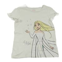 Bílé tričko s Elsou Disney