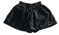 Čierne zamatové kraťasy Next
