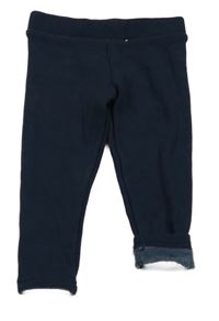 Tmavomodré zateplené legíny Primark