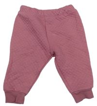 Ružové prešívané tepláky