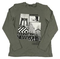 Tmavosivé tričko s fotkami George