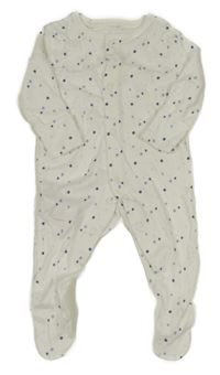 Bílo-modrý puntíkatý overal Primark