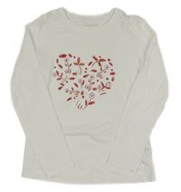 Biele tričko s potlačou