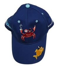Tmavomodrá kšiltovka s krabem 