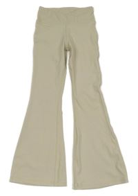 Světlebéžové sportovní flare kalhoty Matalan