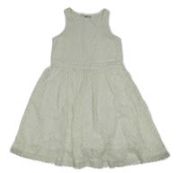 Smetanové krajkové šaty 