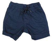 Tmavomodré plátenné kraťasy Lupilu