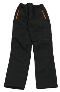 Černé softshellové kalhoty