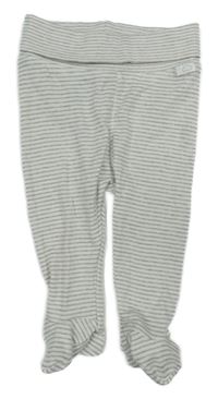 Béžovo-bílé pruhované polodupky H&M