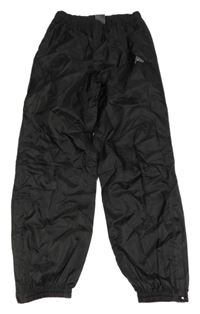 Čierne šušťákové nepromokavé cuff nohavice McKinley