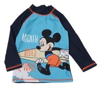 Tmavomodro-modré UV triko s Mickeym dis