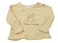 Béžové tričko so zajačikom Zara