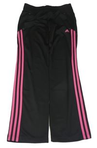 Čierne športové nohavice s logom Adidas