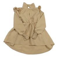 Béžové košeľové šaty Shein