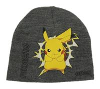 Šedá pletená čepice Pikachu Primark