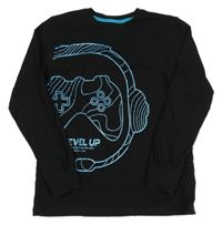 Černé triko s joystickem Next 