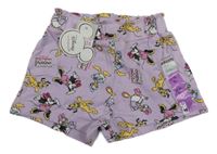 Nové - Lila bavlněné kraťasy s Minnií Primark
