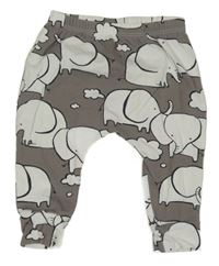 Sivé tepláky so slonmi Next