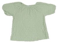 Světlezelená žabičková halenka Zara 