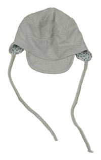 Šedá plátěná kšiltovka 